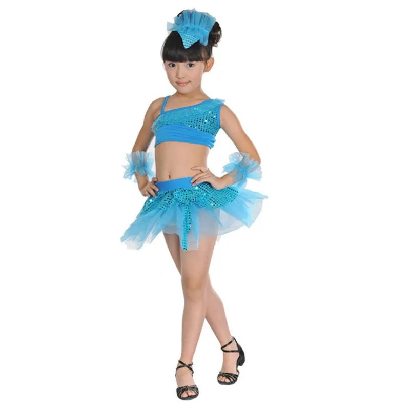 4 Colors Fluffy Gauze Tutu Ballet Dress Dresses for Girls Tutu Dance Children Girl Latin Dancing Dancewear Costumes LY5 SM6