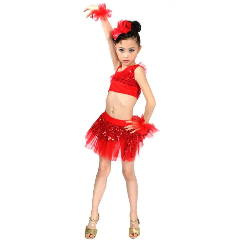 4 Colors Fluffy Gauze Tutu Ballet Dress Dresses for Girls Tutu Dance Children Girl Latin Dancing Dancewear Costumes LY5 SM6