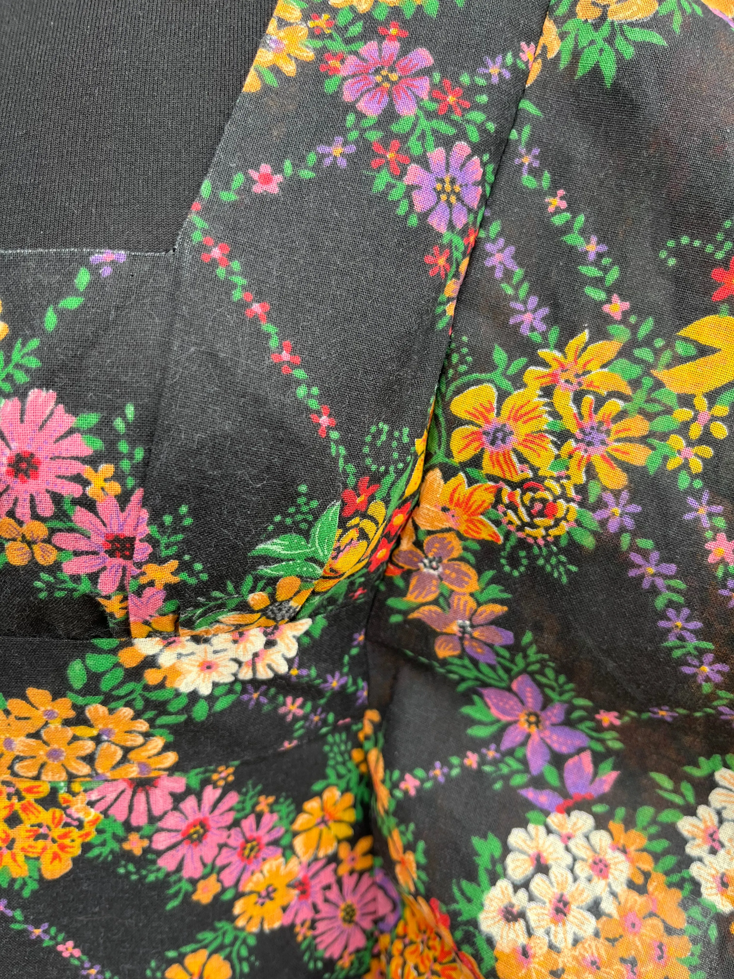 70s floral maxi dress uk 6