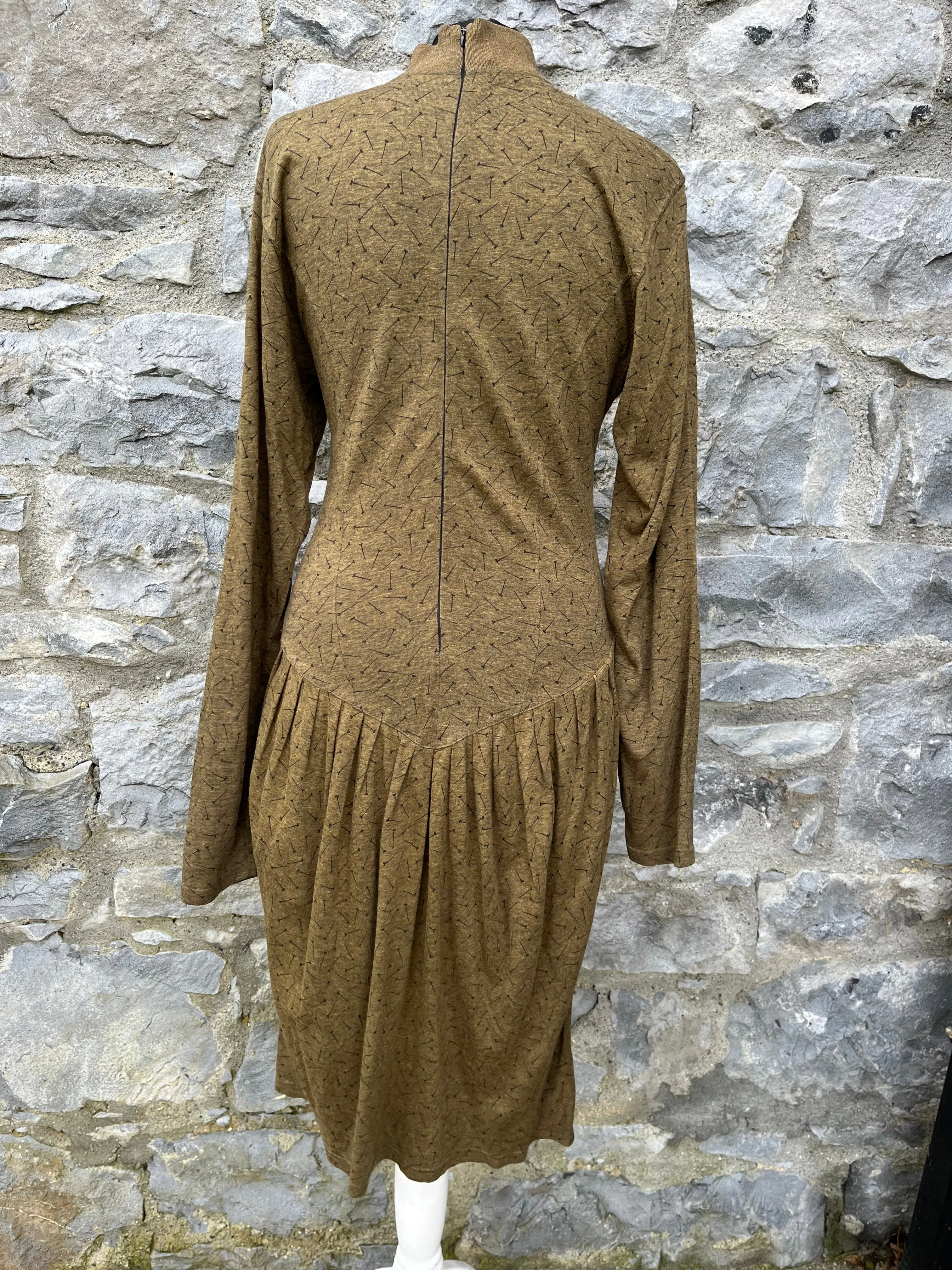 80s brown arrows dress uk 6-8