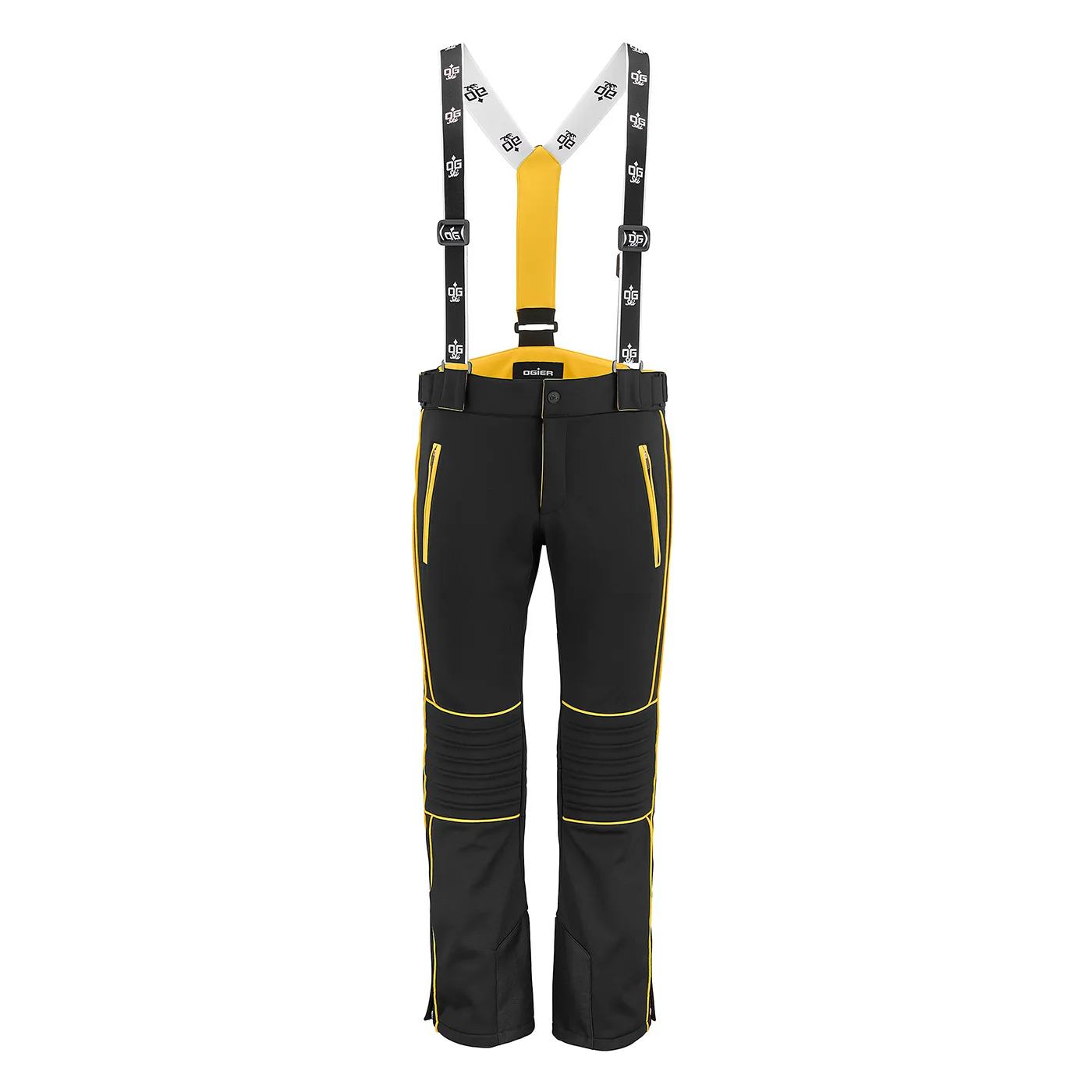 Alberto Black/Yellow Ski Pant