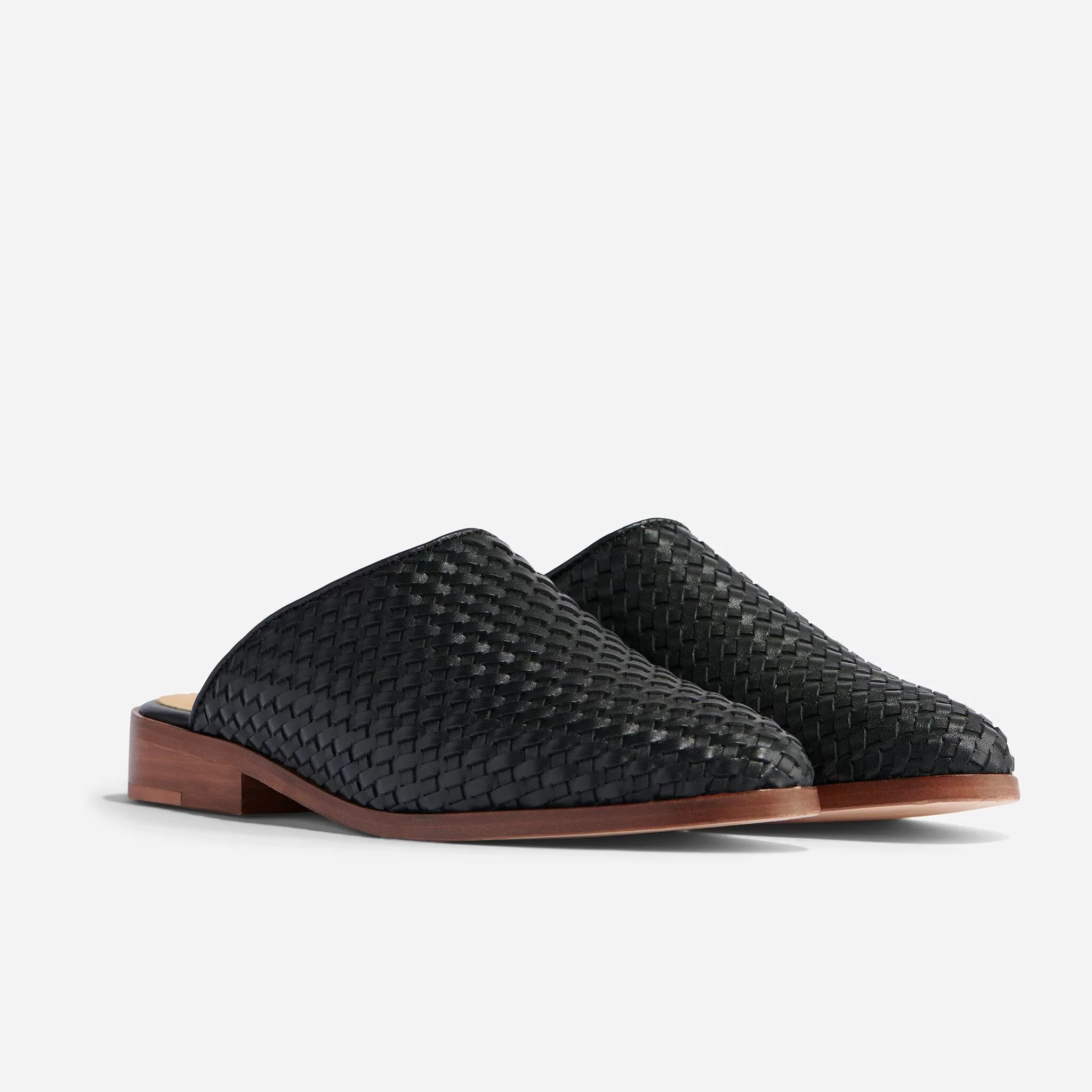 Ama Woven Mule Woven Black