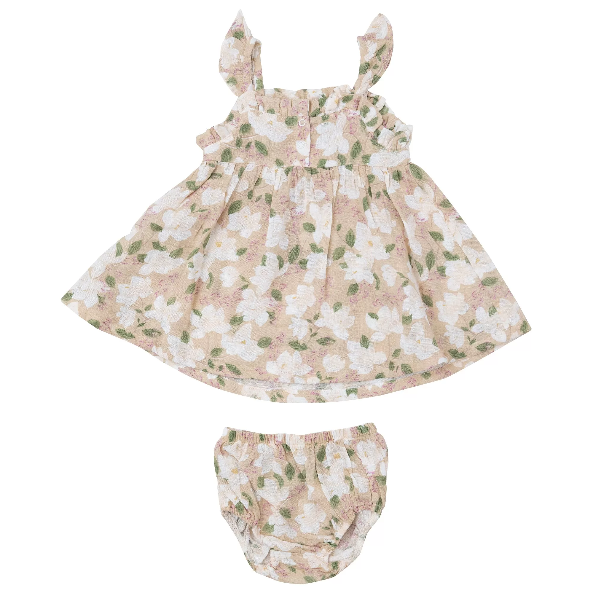 Angel Dear Paperbag Ruffle Sundress -Magnolias