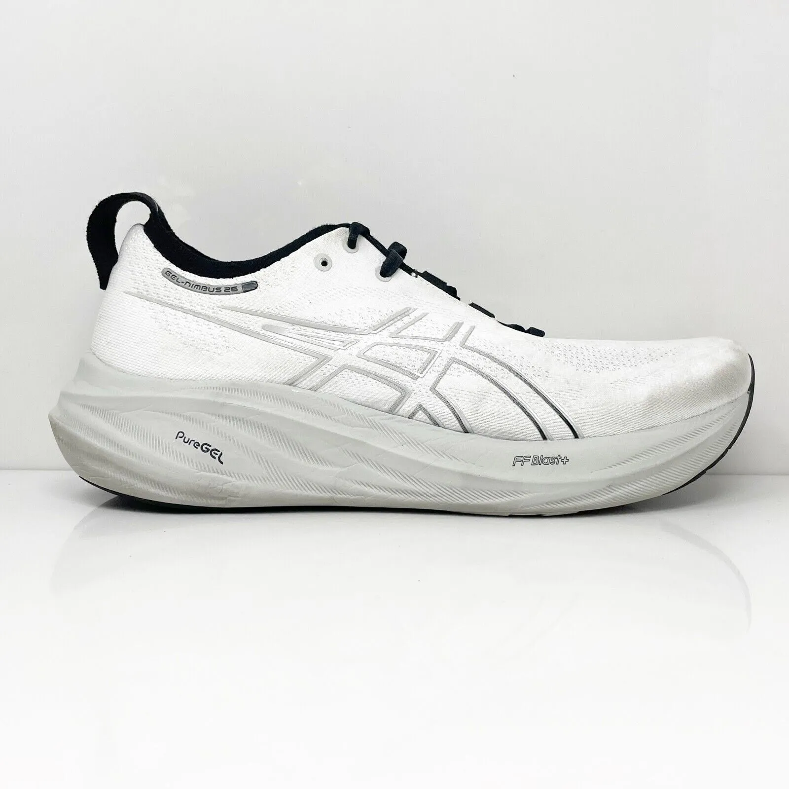 Asics Mens Gel Nimbus 26 1011B893 White Running Shoes Sneakers Size 10.5