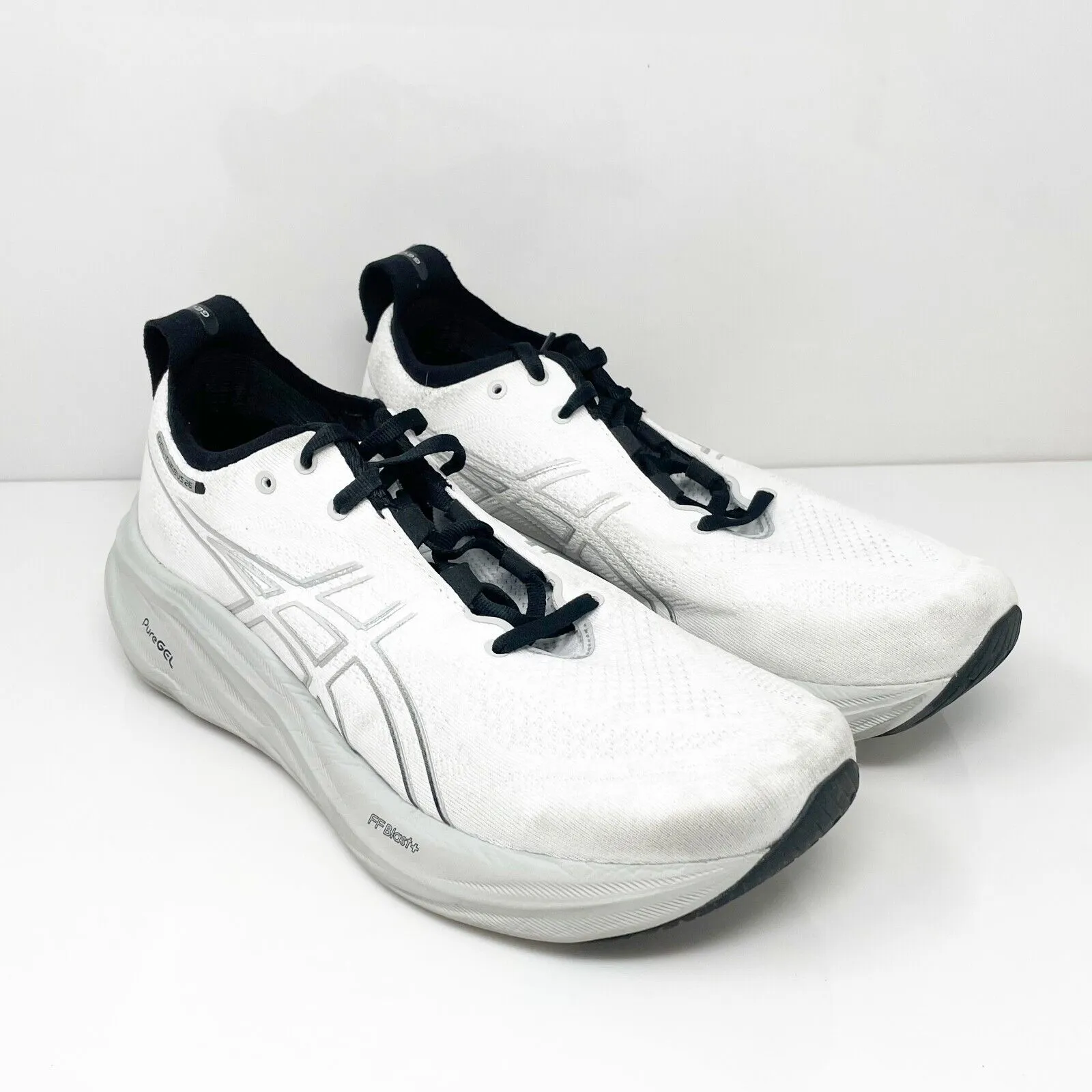 Asics Mens Gel Nimbus 26 1011B893 White Running Shoes Sneakers Size 10.5