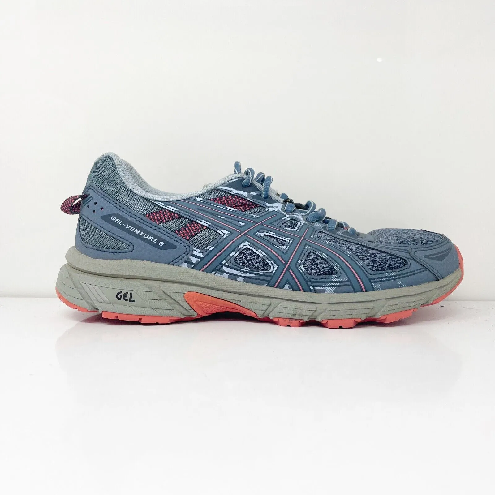 Asics Womens Gel Venture 6 1012A504 Blue Running Shoes Sneakers Size 8.5