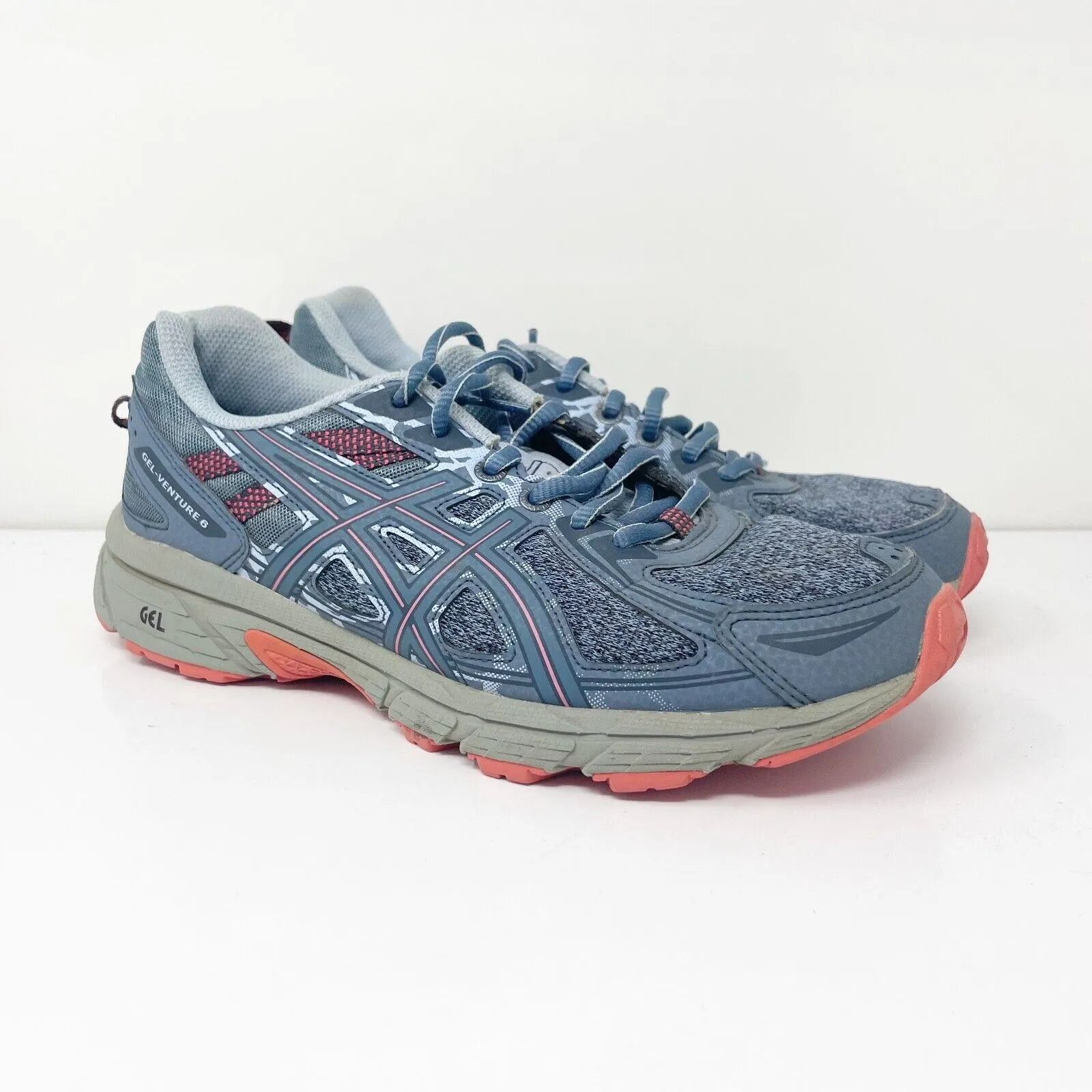 Asics Womens Gel Venture 6 1012A504 Blue Running Shoes Sneakers Size 8.5