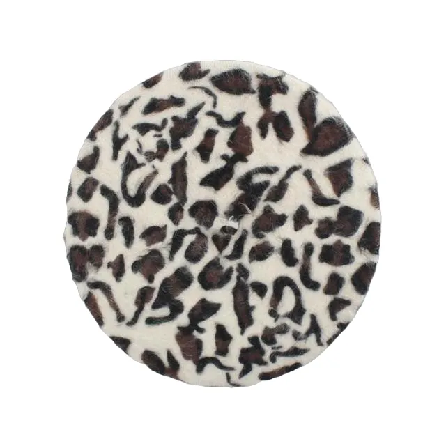 Beret Queen Leopard (White)