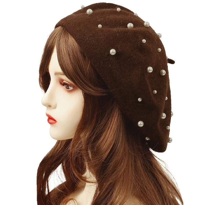 Beret Queen Texas (Wine red)