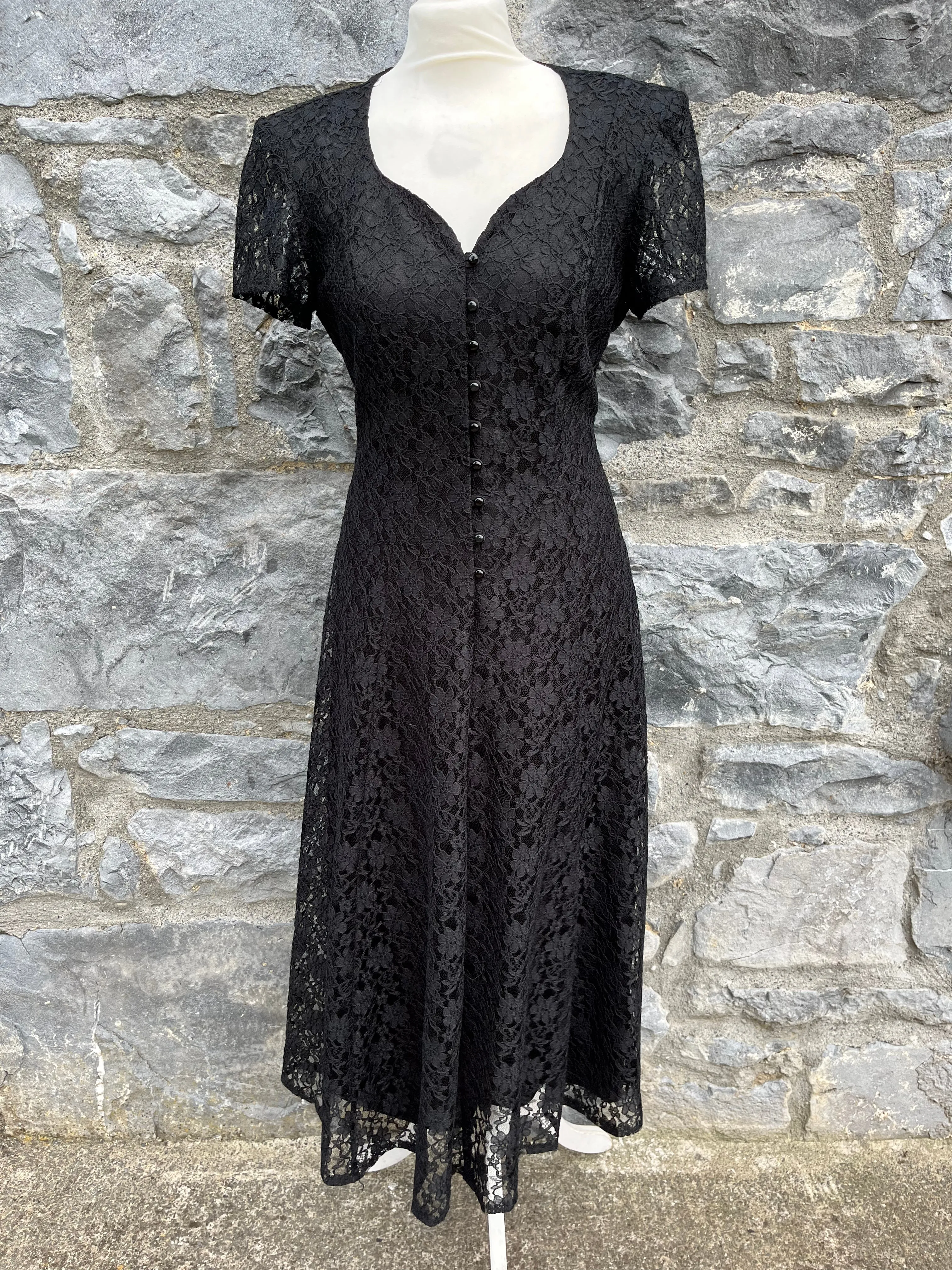 Black lace dress uk 6-8