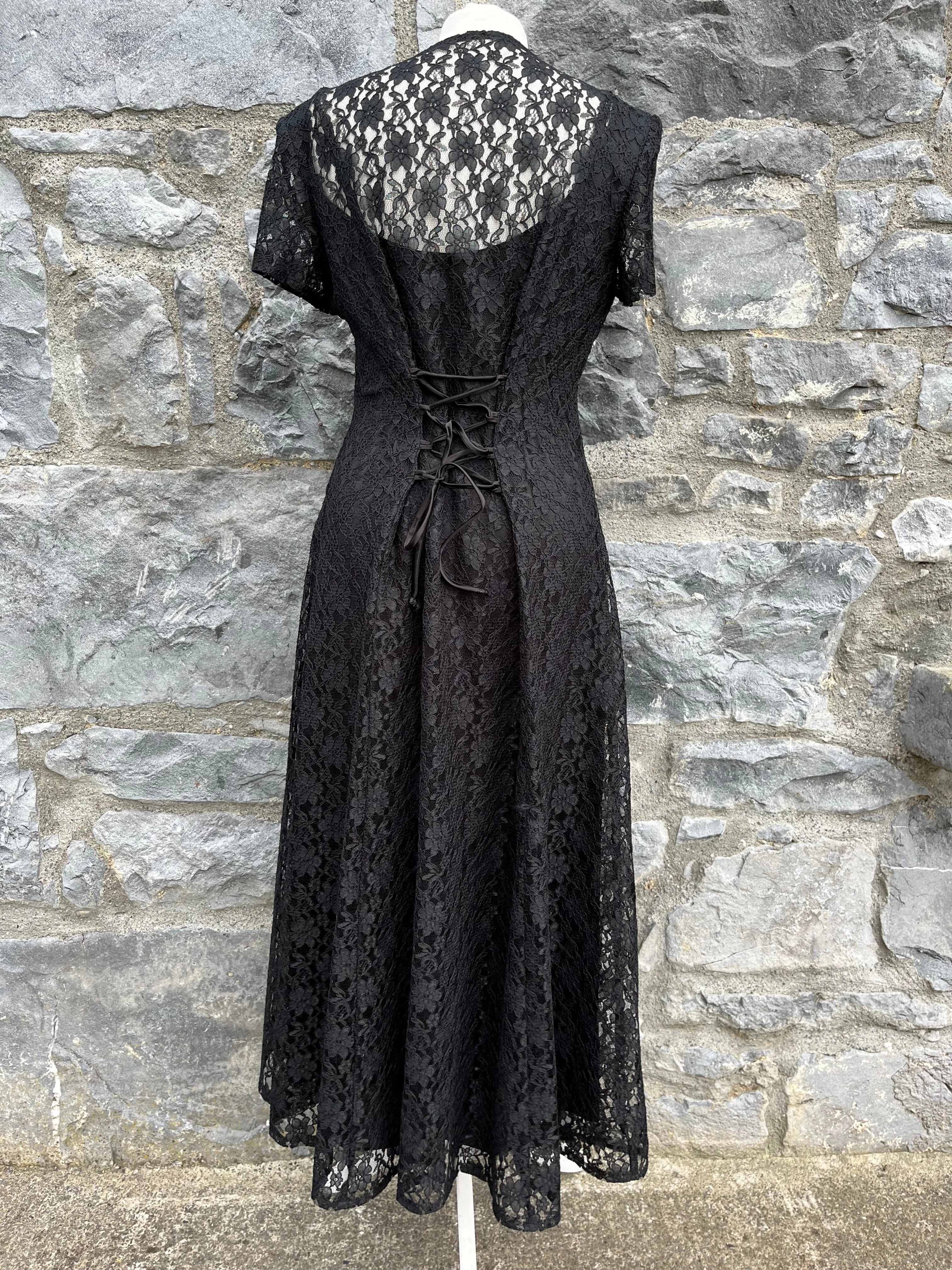 Black lace dress uk 6-8