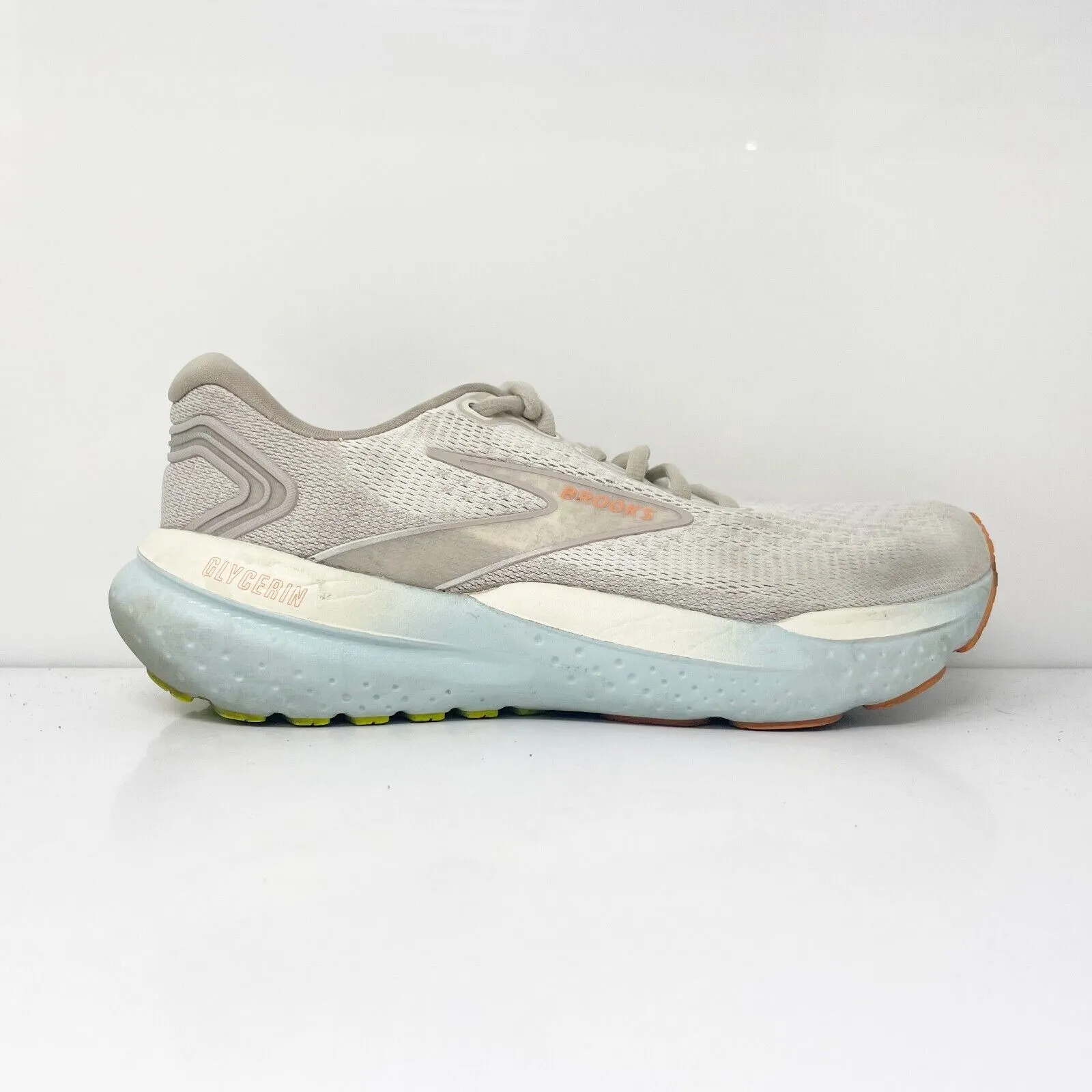 Brooks Womens Glycerin 21 1204081B195 Gray Running Shoes Sneakers Size 8.5 B