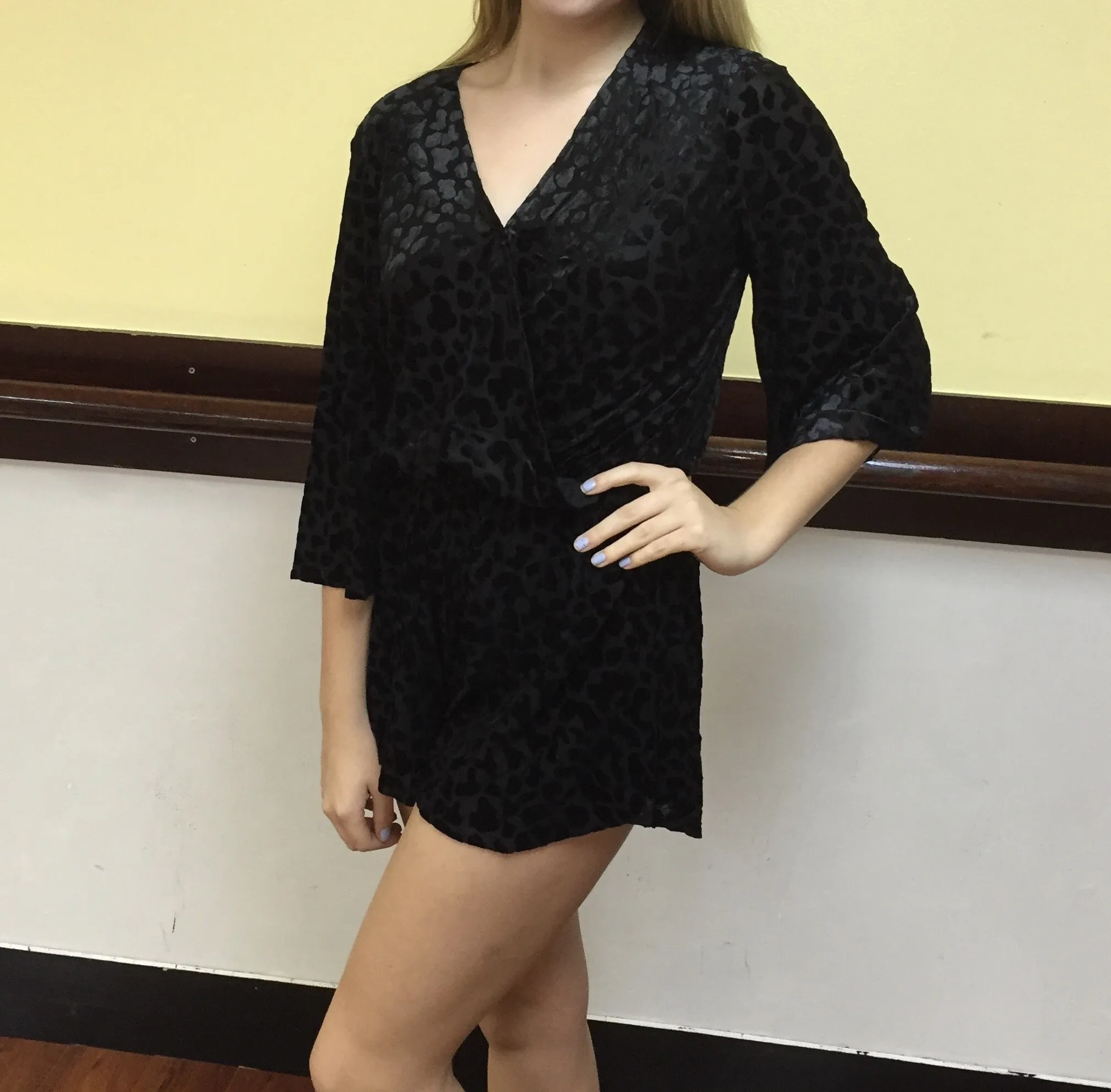 Buddy Love Black Romper