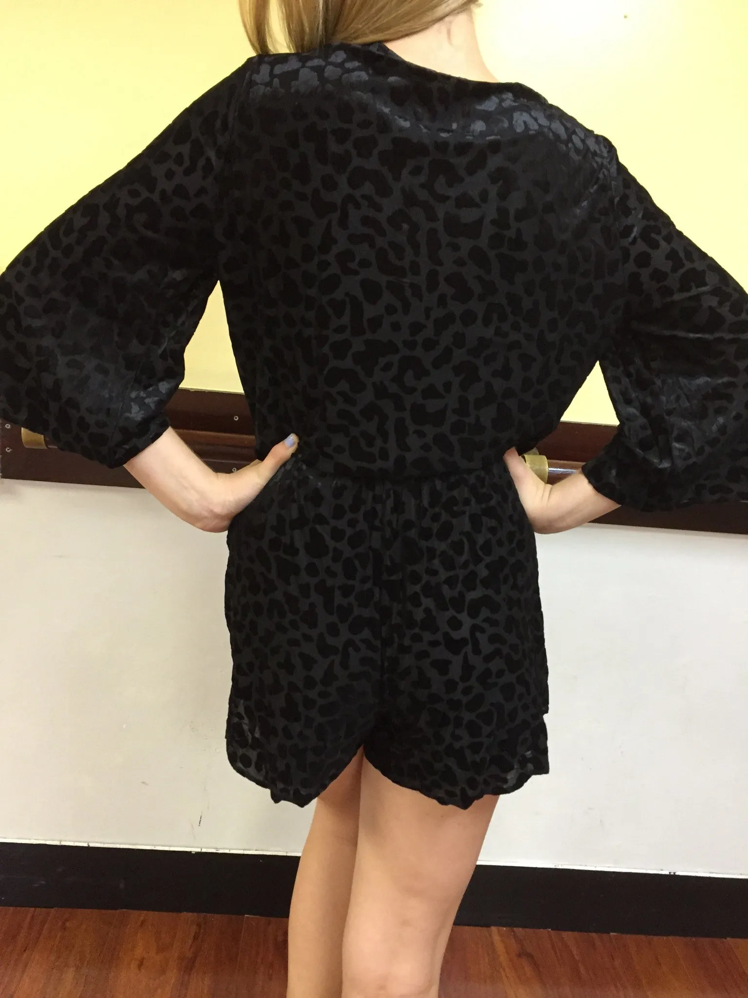 Buddy Love Black Romper