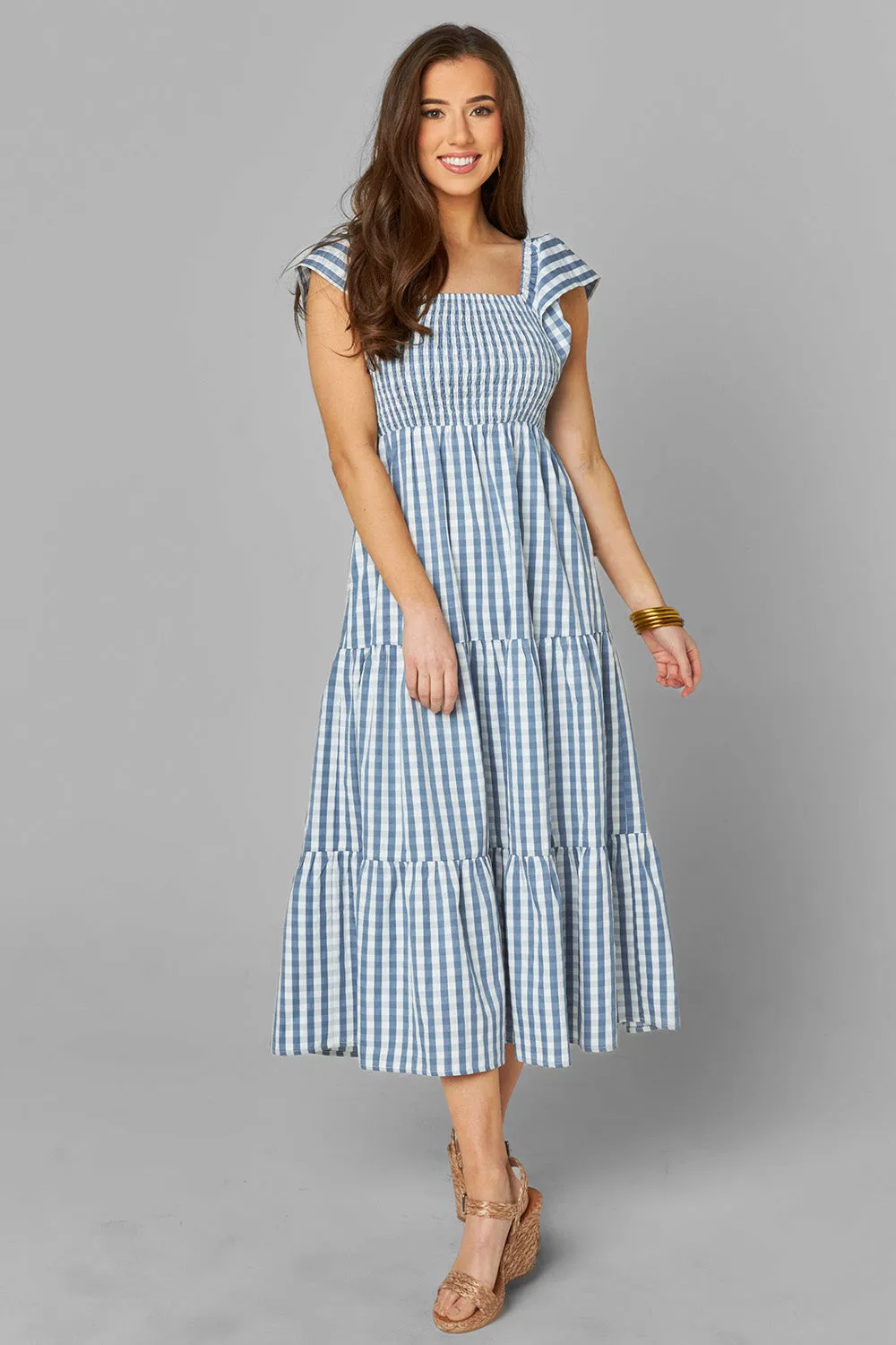 Buddy Love Brynn Blue Checker Dress