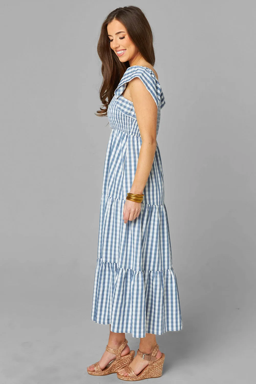 Buddy Love Brynn Blue Checker Dress