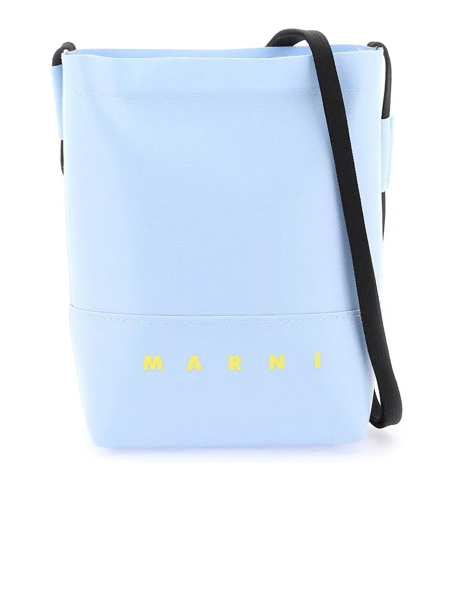 Coated Canvas Crossbody Bag