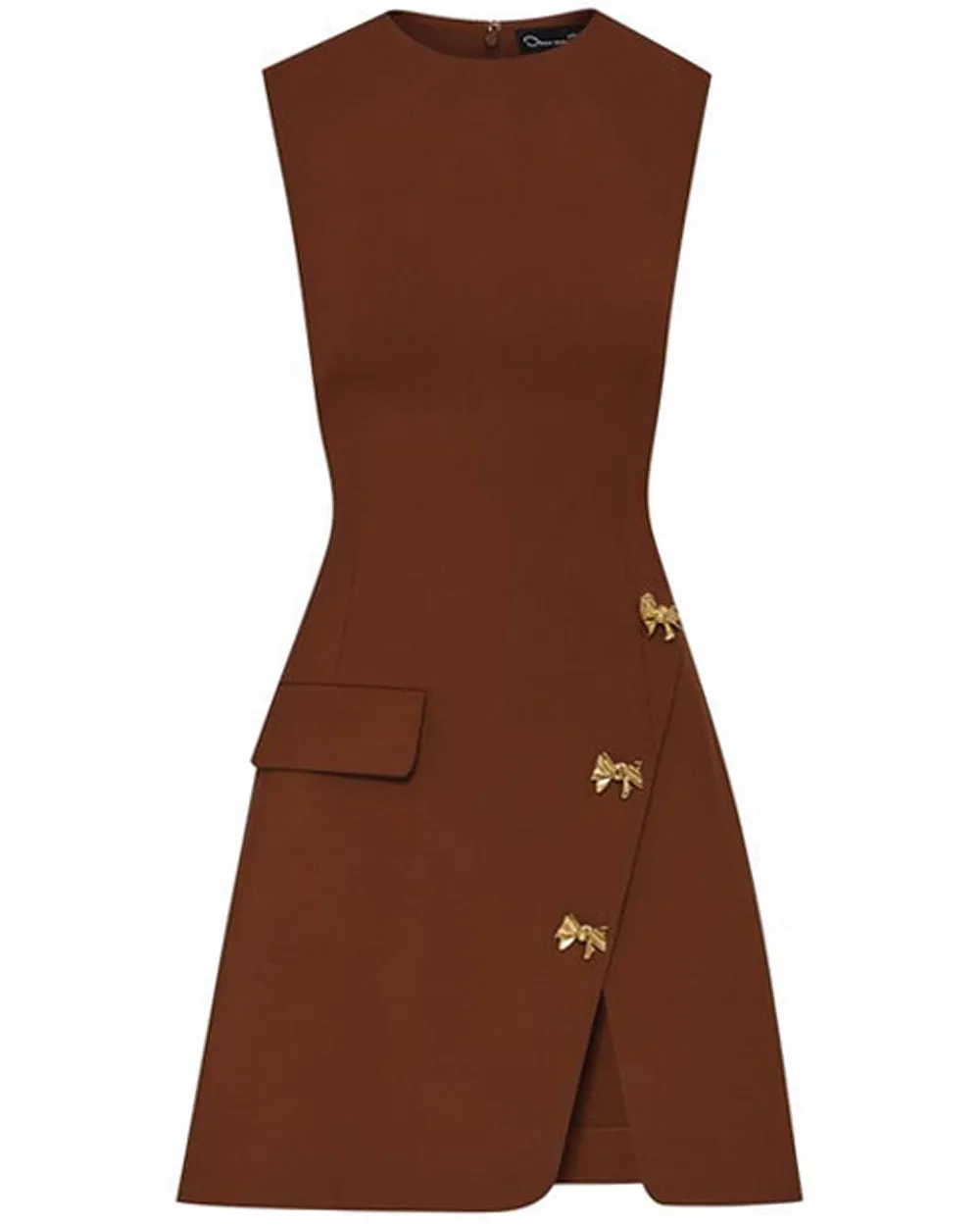 Cocoa Sleeveless Jewel Neck Dress