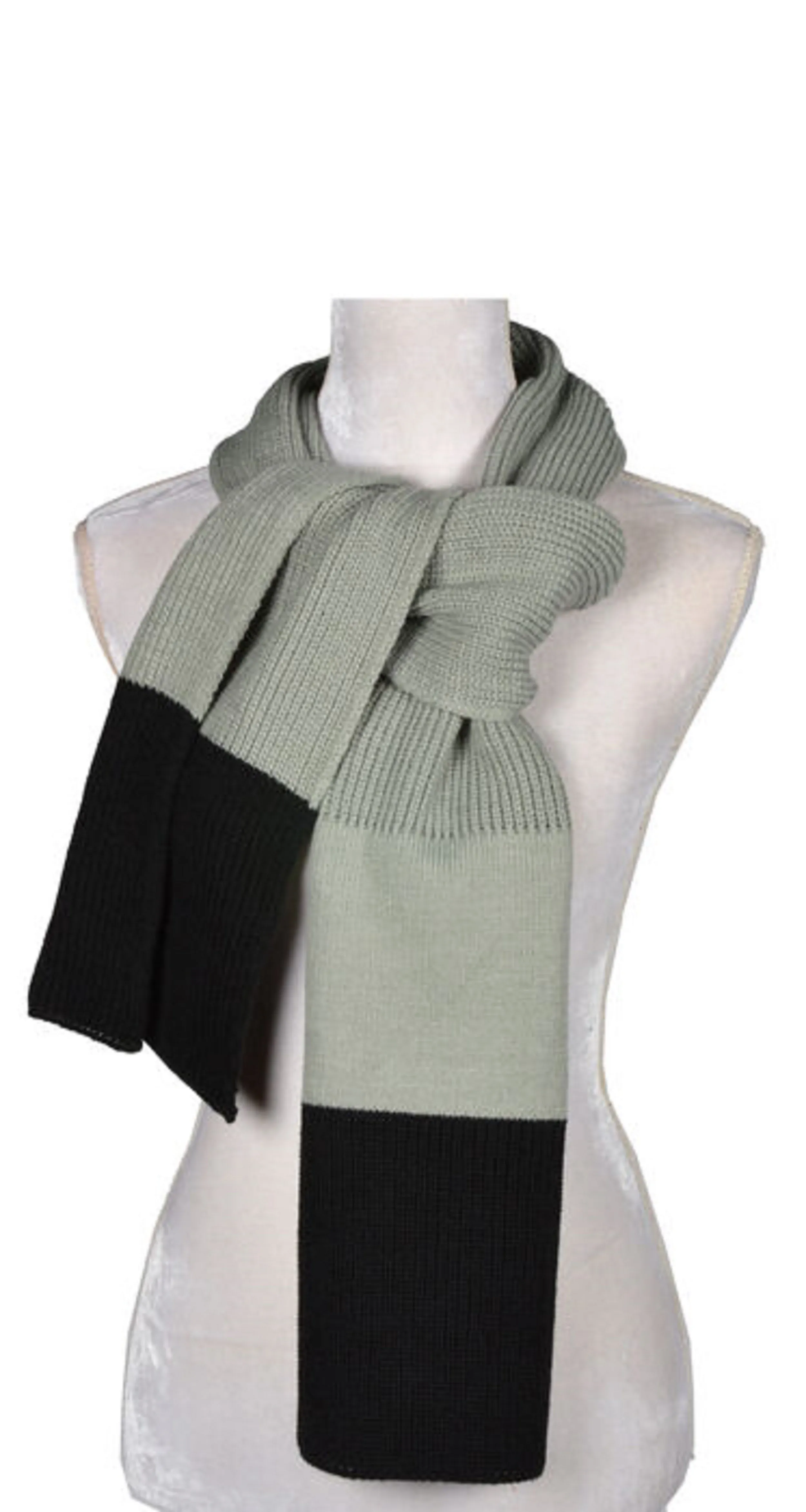 Colour Block Two Tone Scarf