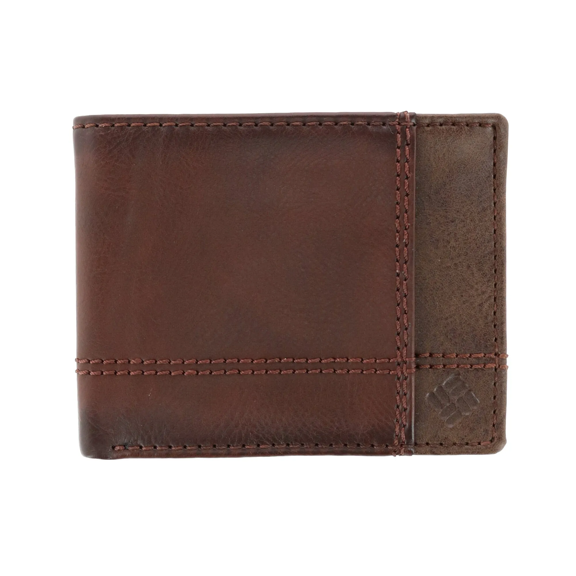 Columbia Men's Leather RFID Slim Bifold Wallet with Exterior Pocket