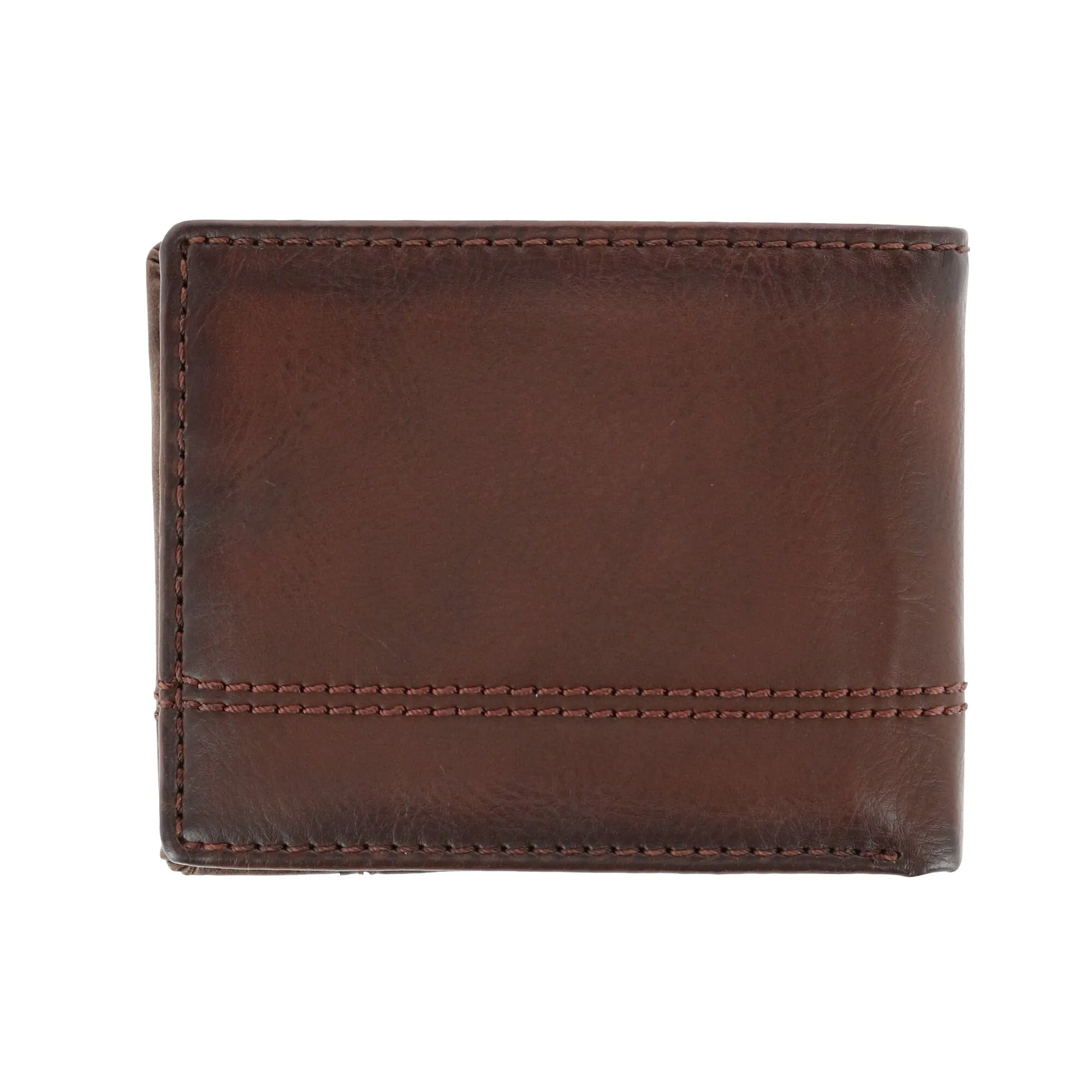 Columbia Men's Leather RFID Slim Bifold Wallet with Exterior Pocket