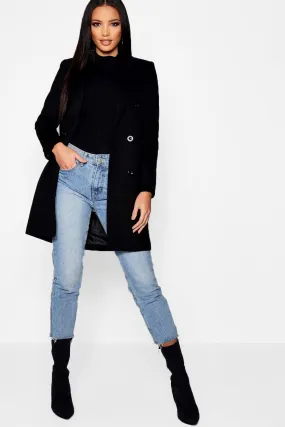 Double Breasted Wool Look Coat