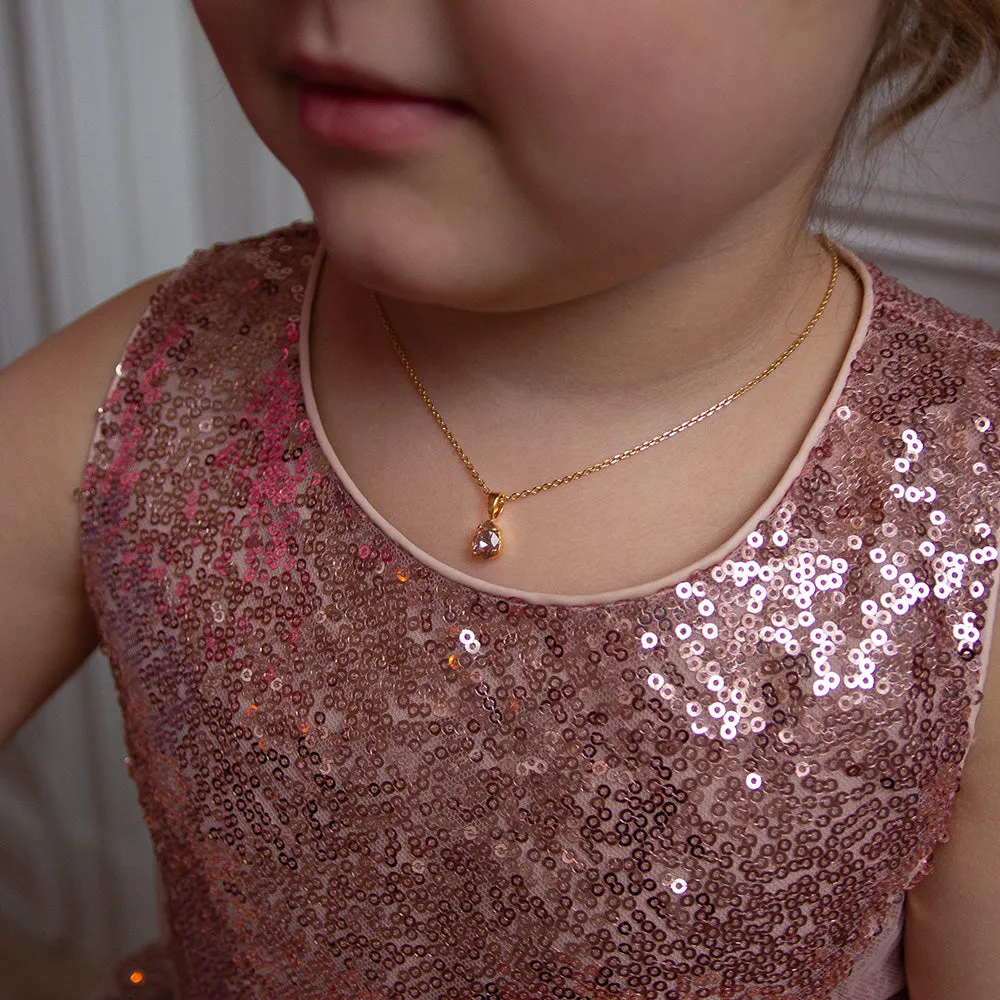 Flower Girl Necklace / Vintage Rose (children size)