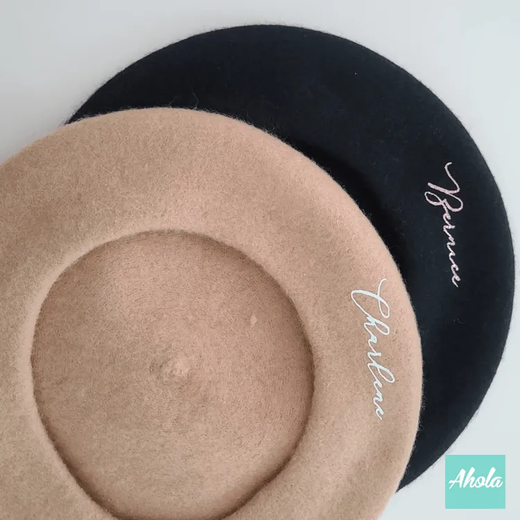 【French】Wool Beret Hat 畫家帽 (3-5個工作天完成)