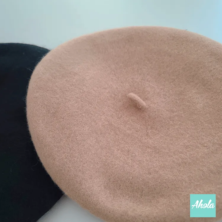 【French】Wool Beret Hat 畫家帽 (3-5個工作天完成)