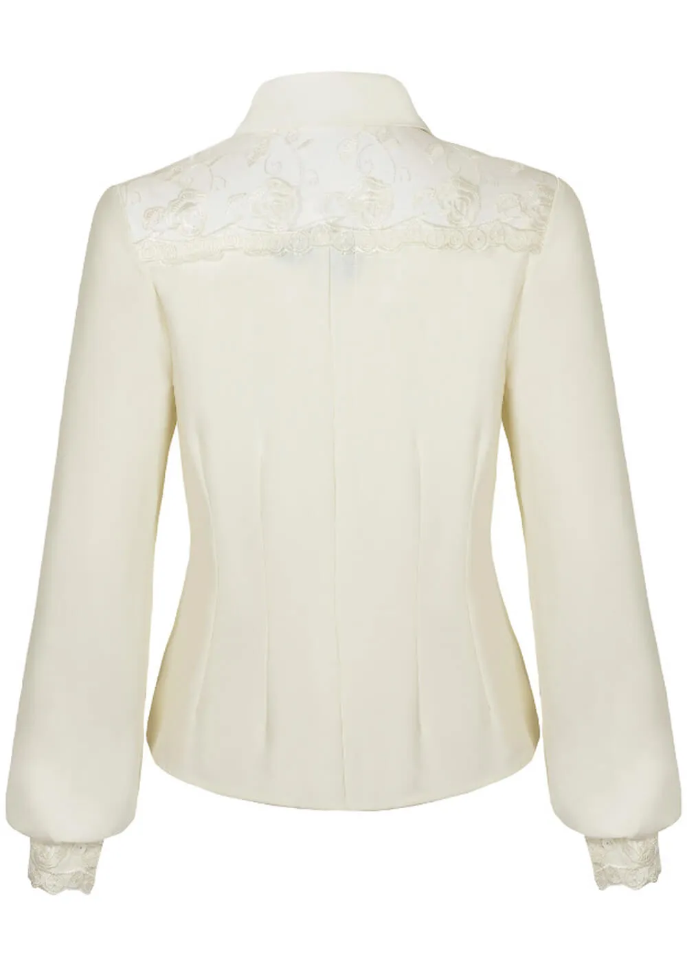 Hell Bunny Lucille 40's Blouse Ivory