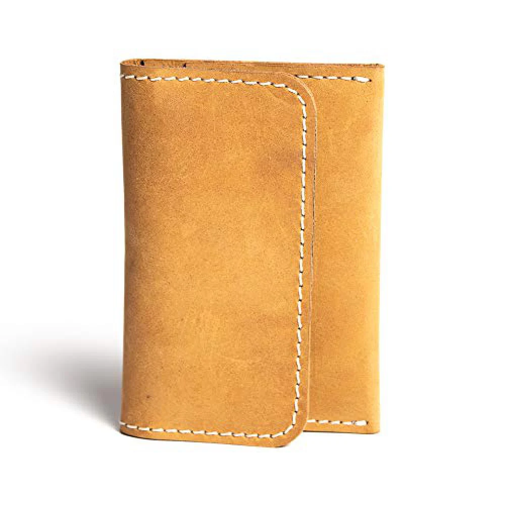 Hiller Leather Business and Credit Card Holder/Money Purse/Pocket Wallet for Men and Women. (Elmotique Champagne)