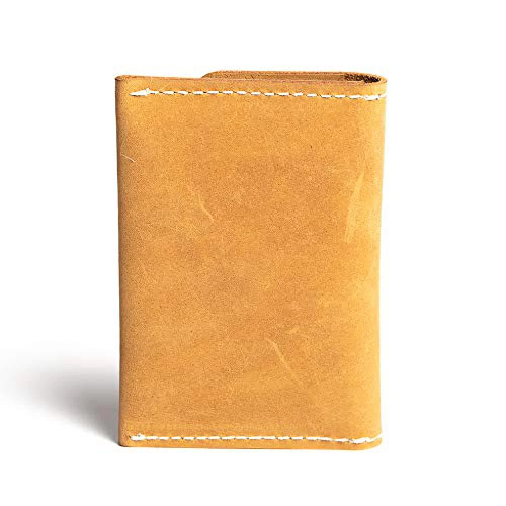 Hiller Leather Business and Credit Card Holder/Money Purse/Pocket Wallet for Men and Women. (Elmotique Champagne)