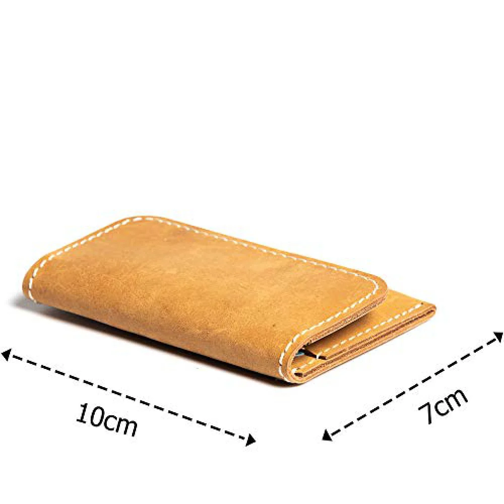 Hiller Leather Business and Credit Card Holder/Money Purse/Pocket Wallet for Men and Women. (Elmotique Champagne)