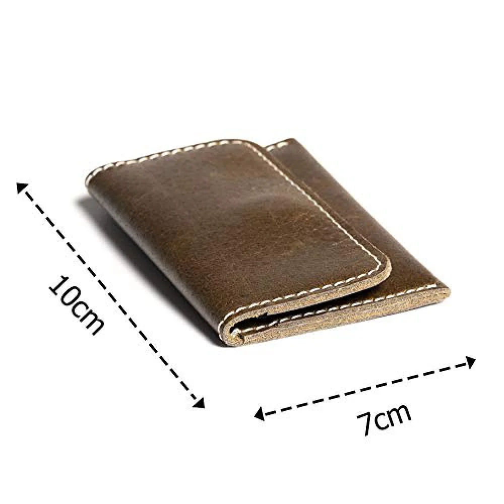 Hiller Leather Business and Credit Card Holder/Money Purse/Pocket Wallet for Men and Women. (Writer Trek)