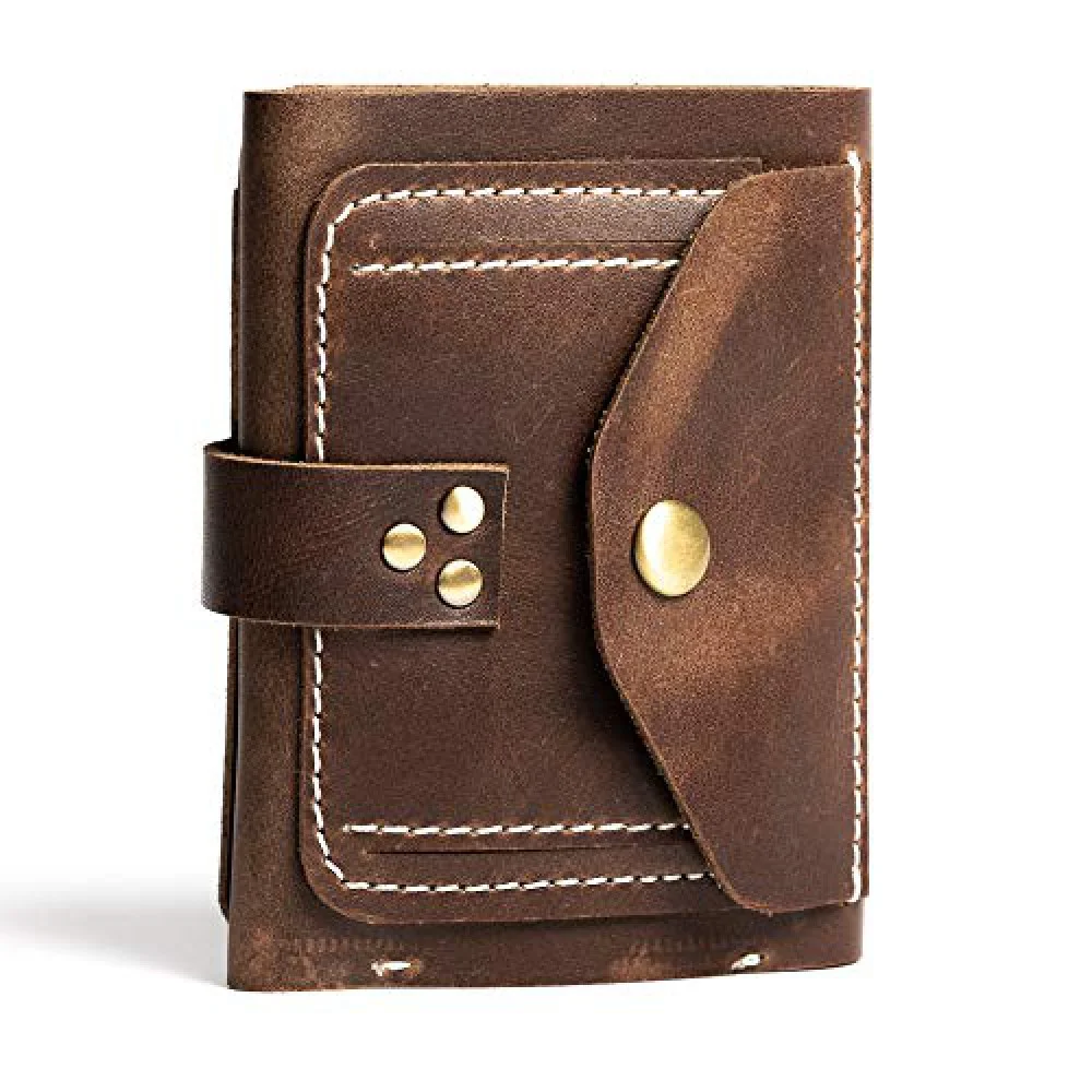 Hiller Leather Business Card Holder/Pocket Wallet/Money Purse for Men & Women (Castle Sedona)