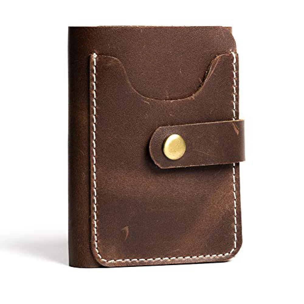 Hiller Leather Business Card Holder/Pocket Wallet/Money Purse for Men & Women (Castle Sedona)