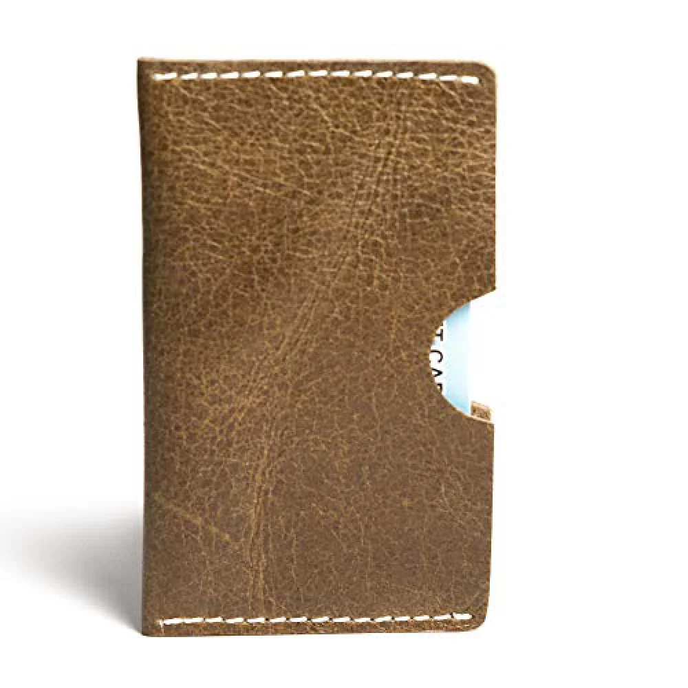 Hiller Leather Business Card Holder/Pocket Wallet/Money Purse for Men and Women. (WRITER TREK)