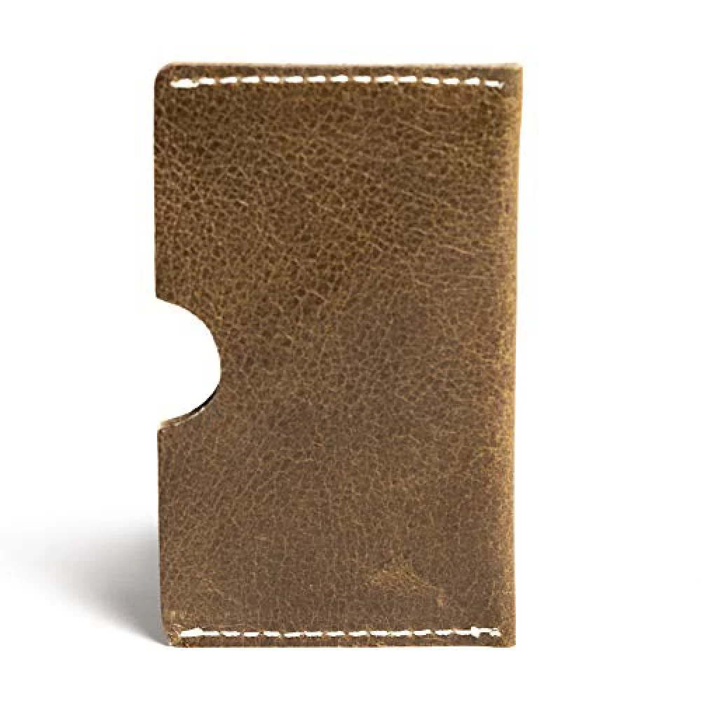 Hiller Leather Business Card Holder/Pocket Wallet/Money Purse for Men and Women. (WRITER TREK)