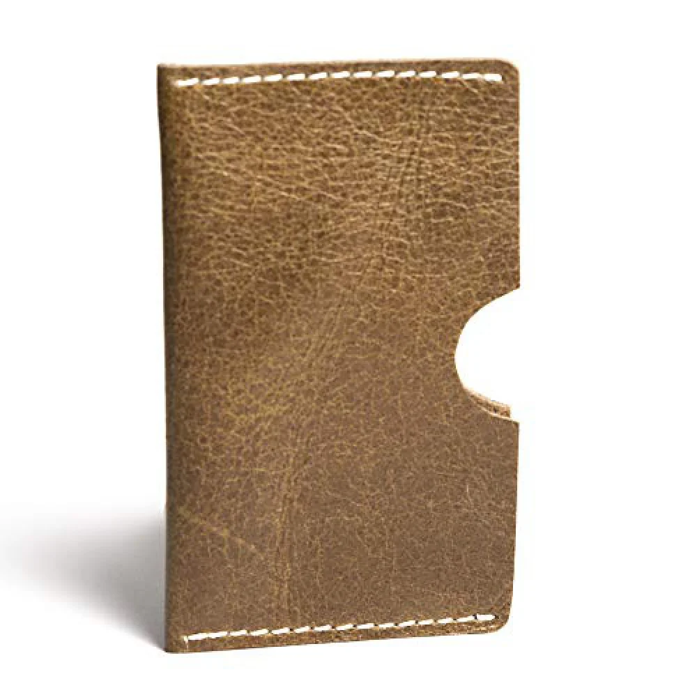 Hiller Leather Business Card Holder/Pocket Wallet/Money Purse for Men and Women. (WRITER TREK)