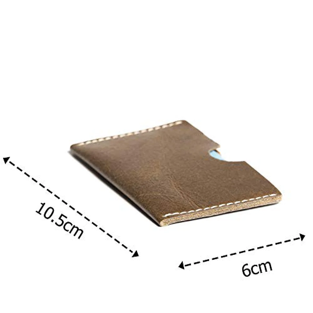 Hiller Leather Business Card Holder/Pocket Wallet/Money Purse for Men and Women. (WRITER TREK)