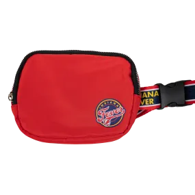 Indiana Fever Small Team Wordmark Crossbody Belt Bag in Red by FOCO