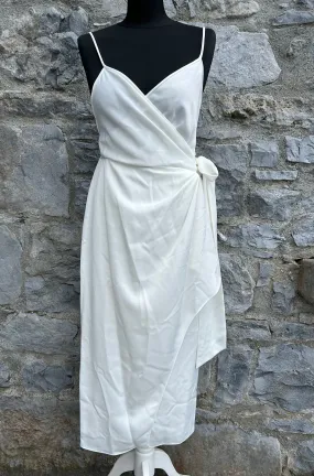 Ivory wrap dress uk 6-8