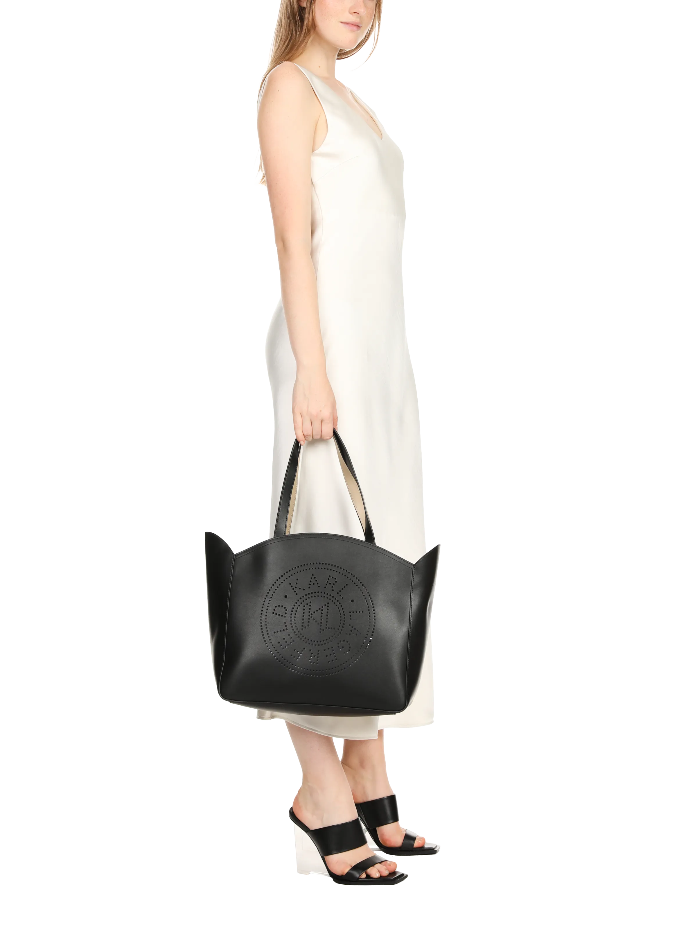 Karl lagerfeld  K/Circle leather tote bag - Black