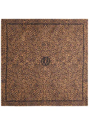 LE SCARF Leopard-print silk scarf  
                         
                     
                