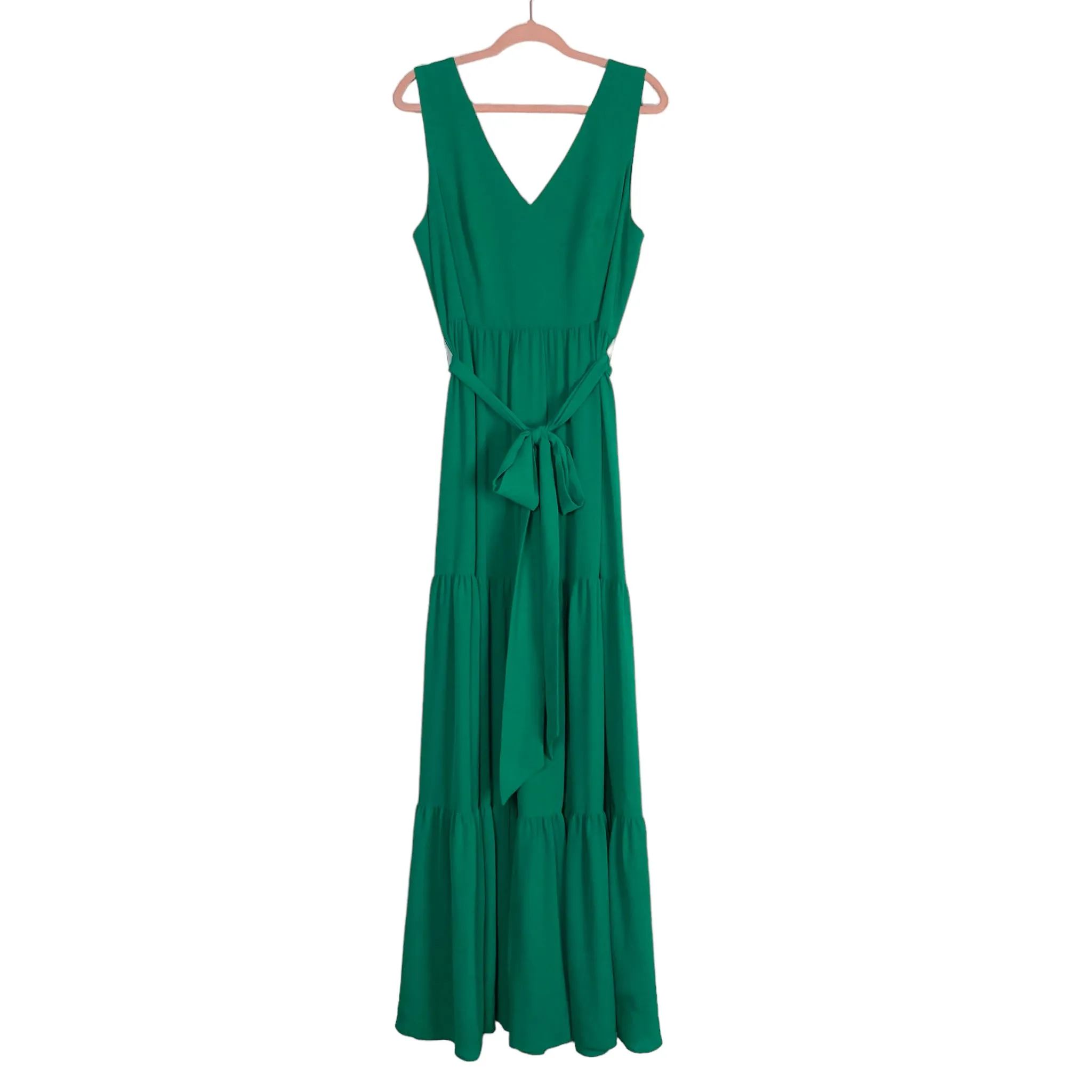 Lilly Pulitzer Green Textured Knit with Tie Belt Maxi Dress- Size 14 (see notes)