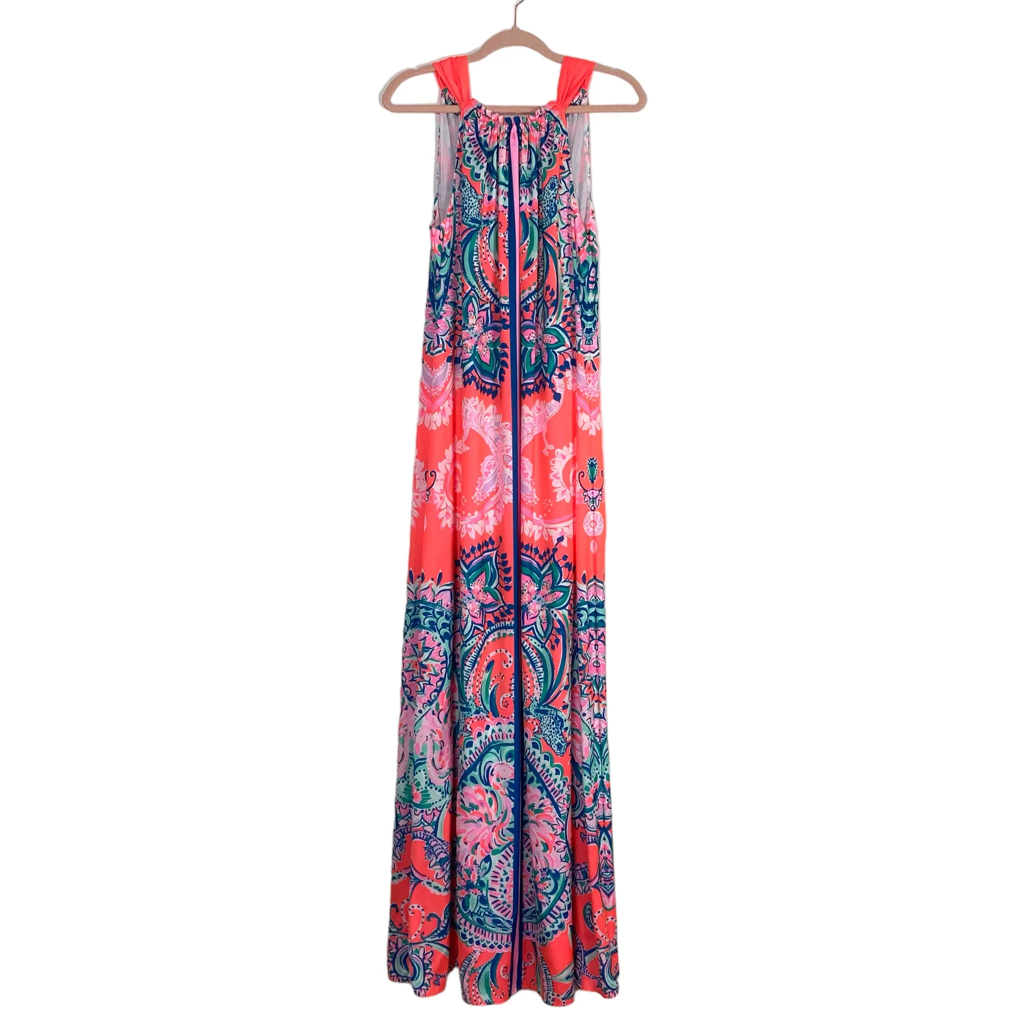 Lilly Pulitzer Hollyn Floral Print Back Tie Maxi Dress- Size 12