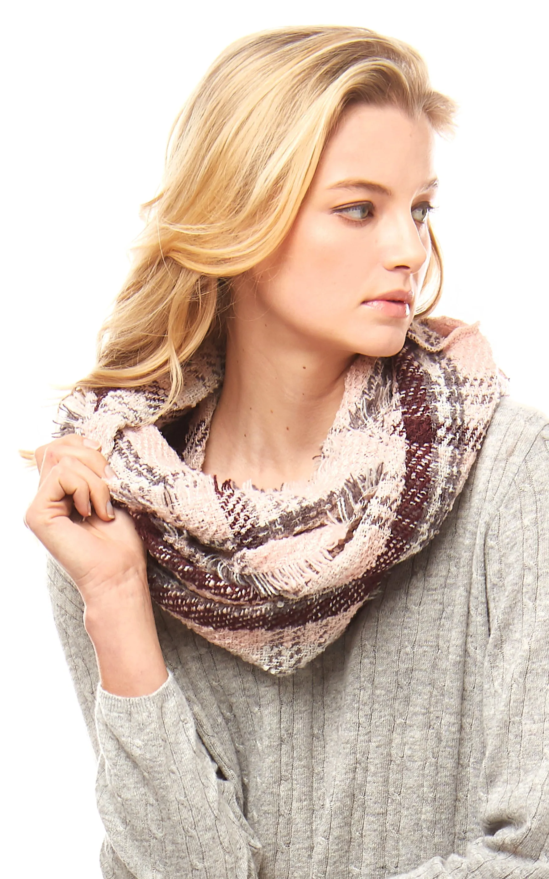 LOF791 Plaid Infinity Scarf