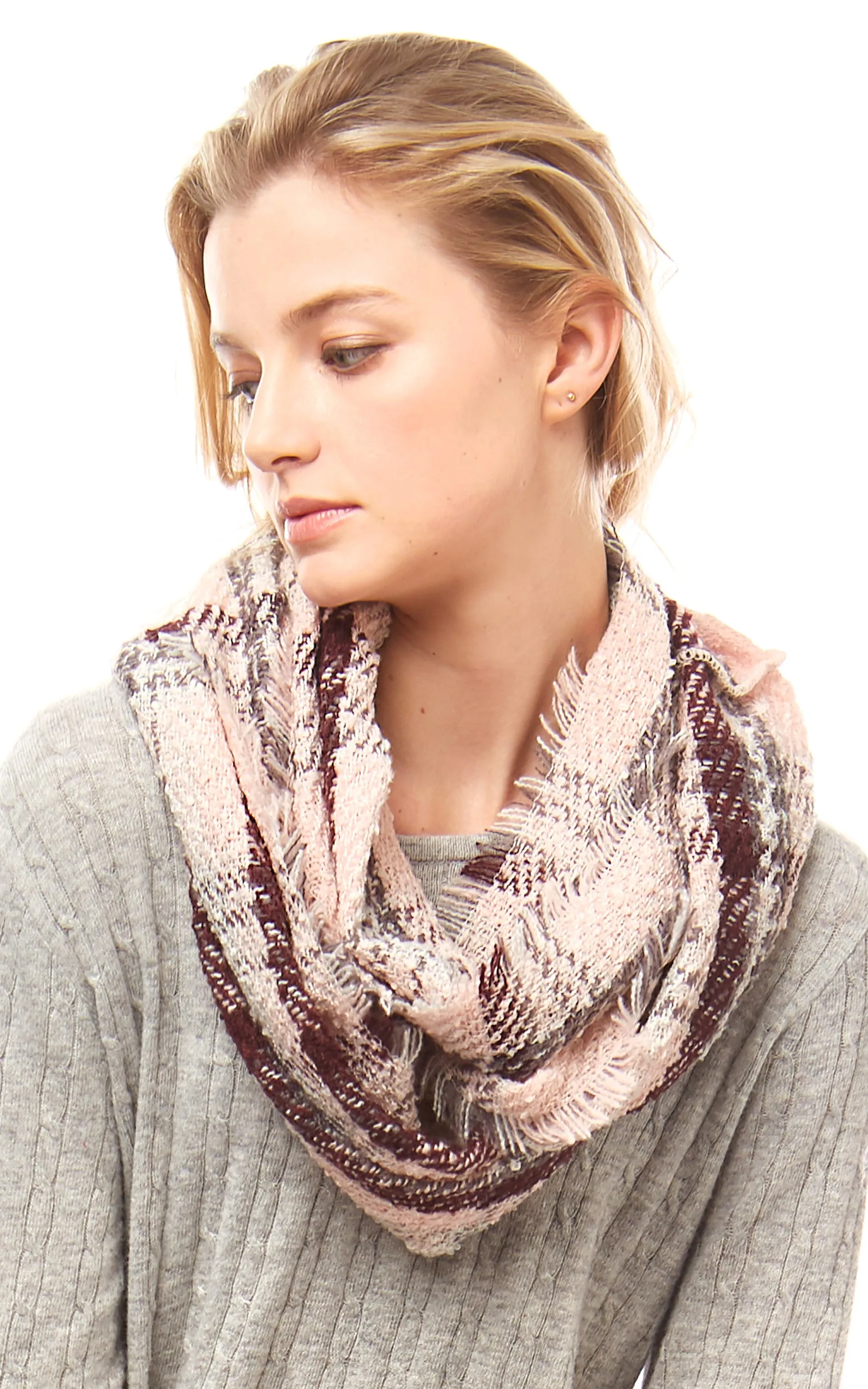 LOF791 Plaid Infinity Scarf