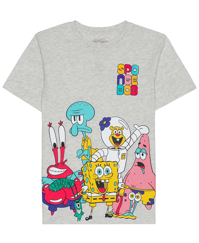 Macy's SpongeBob SquarePants Big Boys Short Sleeve Graphic T-shirt