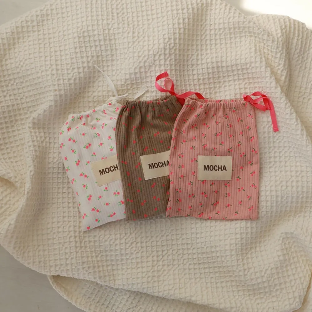 Mocha Oatmeal Flower Girl Layette Set